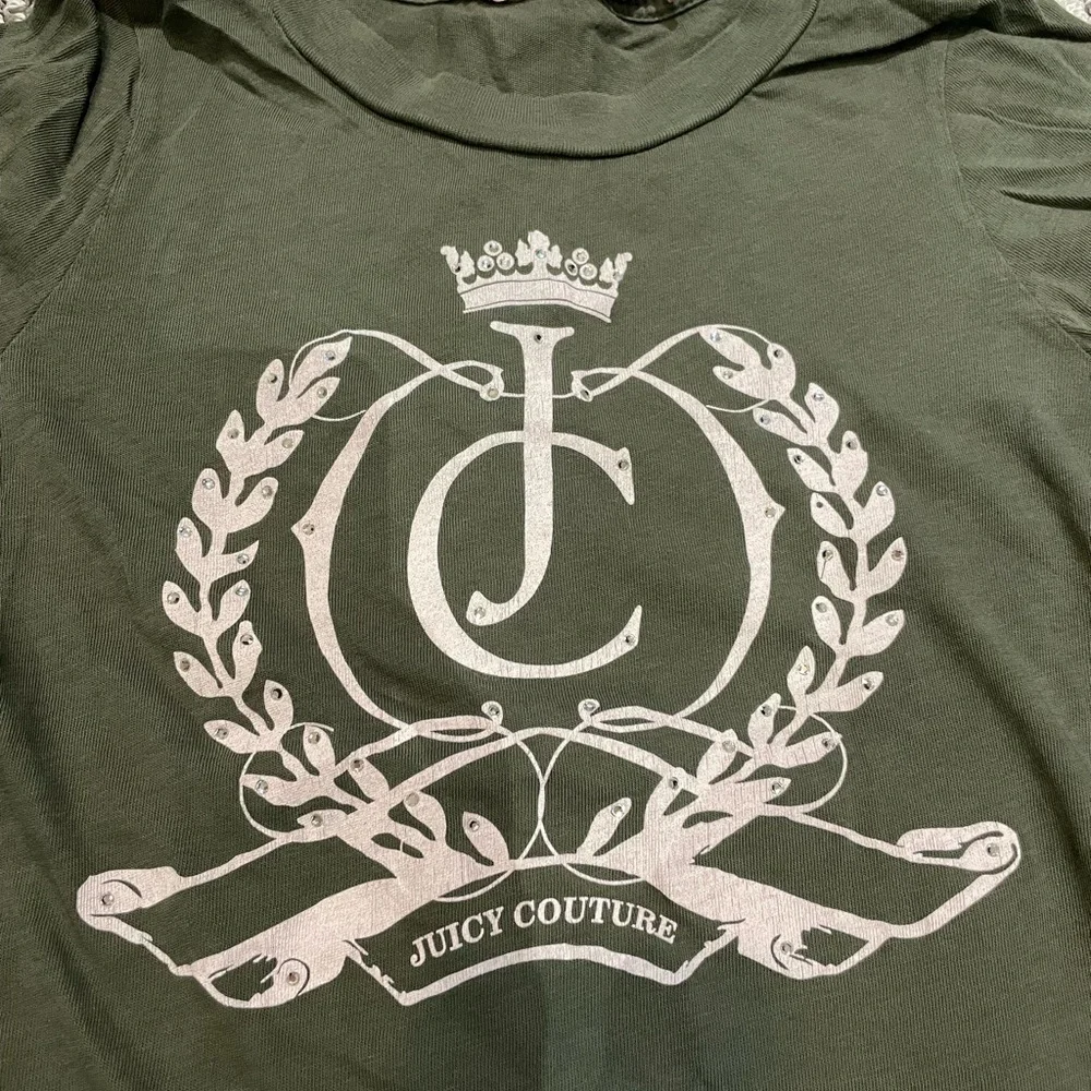 Y2K Juicy Couture Swarovski crystal tshirt - Picture 3 of 7